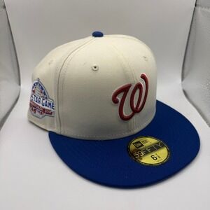 New Era 59FIFTY Washington Nationals 2018 All Star Game Patch Hat 6 7/8‎ Chrome
